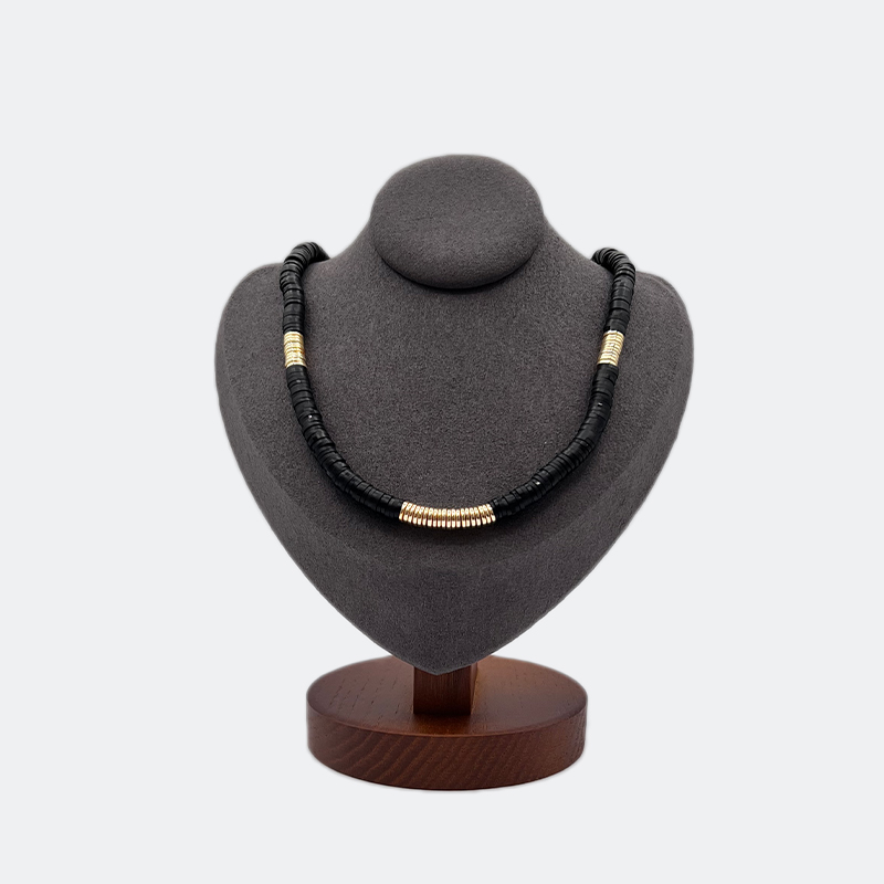 Disc-Beads-Choker---Gold-(Black