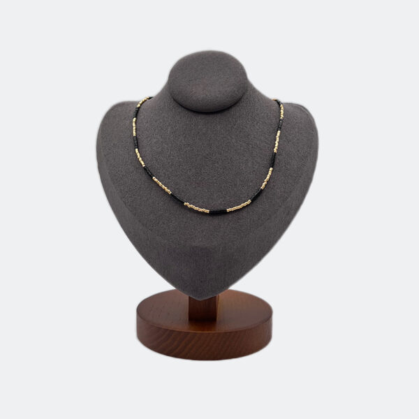 Miyuki-Seed-Choker---Black-Agate