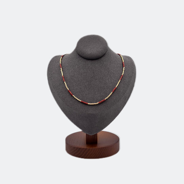 Miyuki-eed-Choker---Red-Jasper